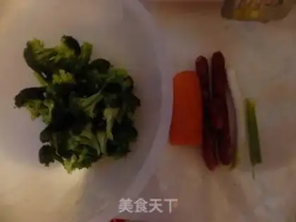 Make Orchid fried sausage step 0