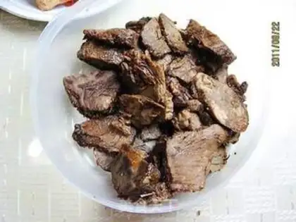 Make Curry beef jerky step 0