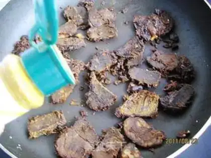 Make Curry beef jerky step 3