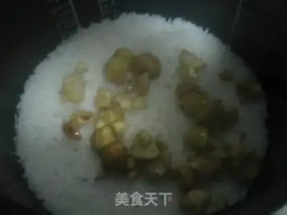 Make Chestnut rice step 3