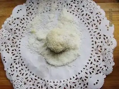 Make Coconut potato ball step 4