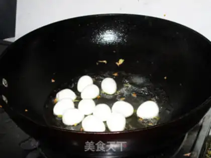 Make A quail egg for peaches step 9