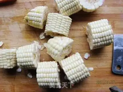 Make Milky corn step 1