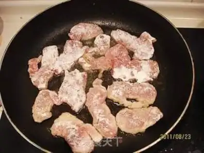 Make Pork-covered rice step 3