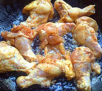 Make Fry wings with butter sauce step 4