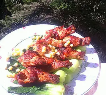 Make Fry wings with butter sauce step 21