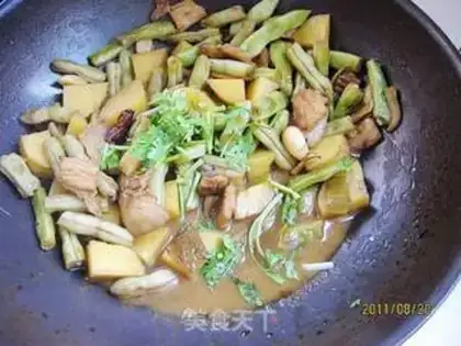 Make Potato fried beans step 5