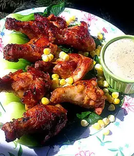 Make Fry wings with butter sauce step 26