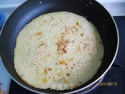 Make Banana sesame pancakes step 6