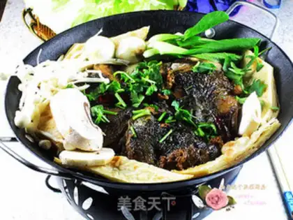 Make Fish-head hotpot step 17