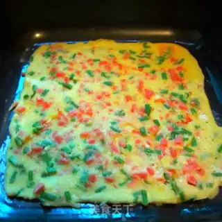 Make Ham eggcake step 5