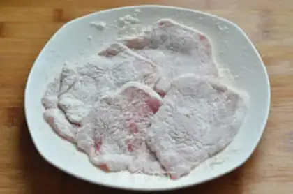Make Fried cheese pork chop step 7