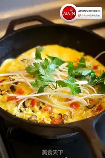 Make Quite a mix of omelet step 5