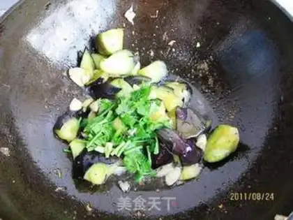 Make Garlic eggplant step 3