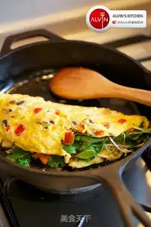 Make Quite a mix of omelet step 6
