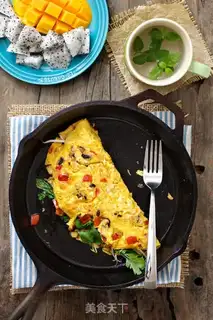 Make Quite a mix of omelet step 8