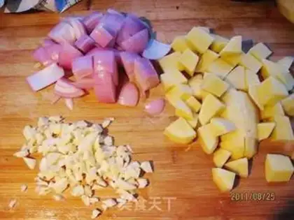 Make Curry chicken step 1