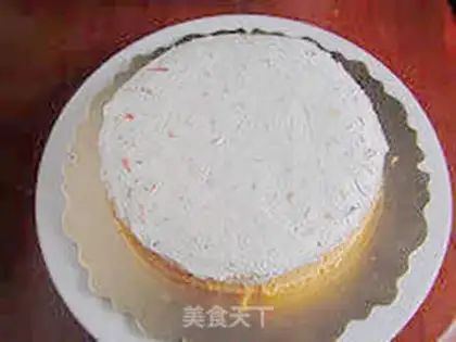 Make Snow strawberry garden cake step 14