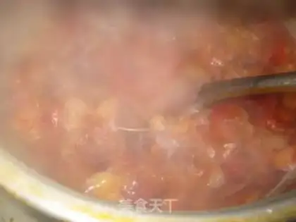 Make The red sugar sauce step 6