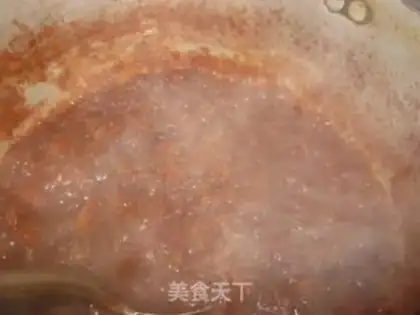 Make The red sugar sauce step 8