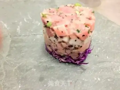 Make Flamingo tuna tower step 11