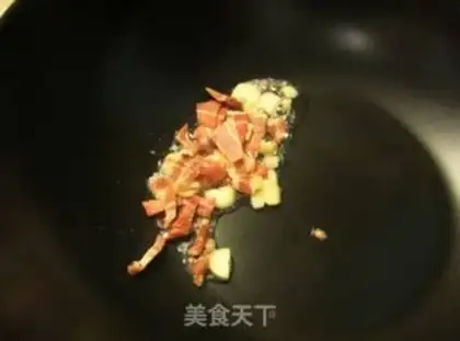 Make Garlic ham and Dutch beans step 1