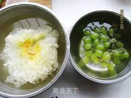 Make Grape silver ear juice step 0
