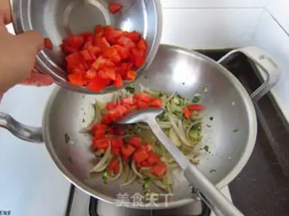 Make Soup cheese and roasted fish step 4
