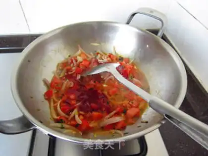 Make Soup cheese and roasted fish step 5