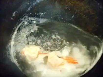 Make Shrimp with sweet mustard sauce step 4