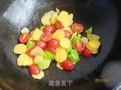Make Holy fruit and sweet potatoes step 7