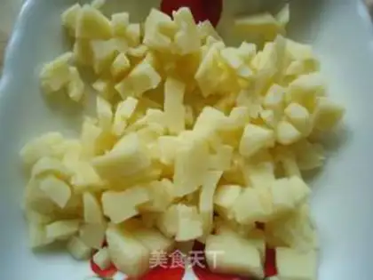 Make Fried cheese and rice step 3