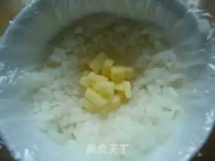 Make Fried cheese and rice step 5