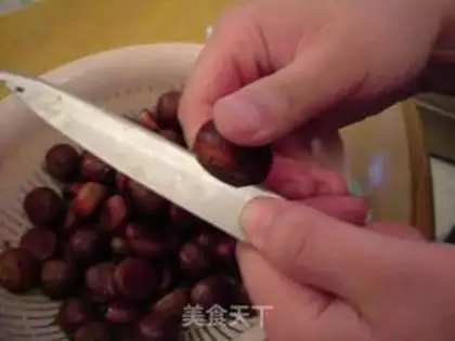 Make Baked chestnuts step 1