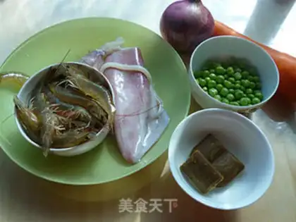 Make Curry seafood step 0