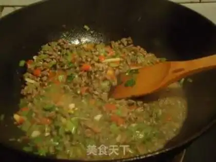Make A piece of beef beans step 13
