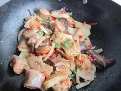 Make Flaming noodles step 11