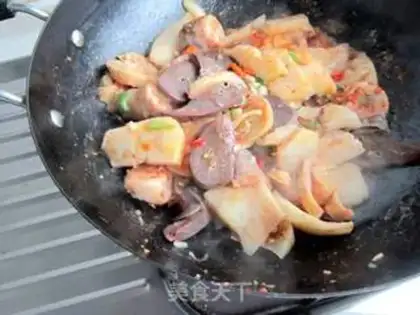 Make Flaming noodles step 12
