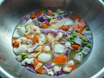 Make Curry seafood step 10