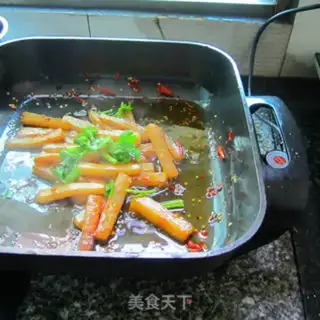 Make Carrot strips step 7