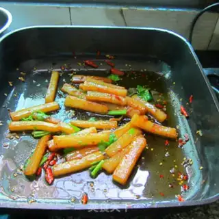 Make Carrot strips step 9