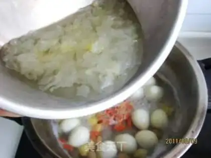 Make Silver-eared quail sugar step 4