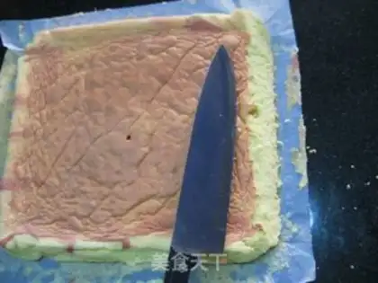 Make Red Dragon Cake roll step 11