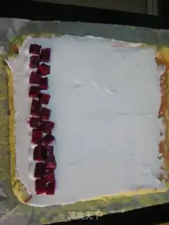 Make Red Dragon Cake roll step 13