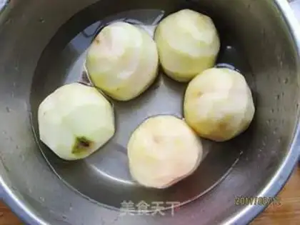 Make Peach with honey step 1