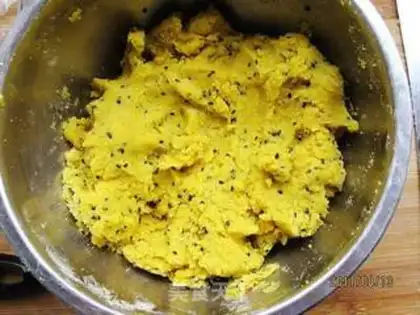 Make Corn powder sesame cookies step 2