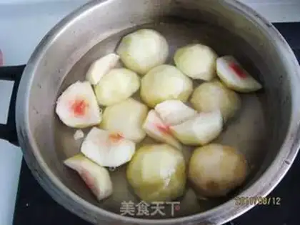 Make Peach with honey step 3