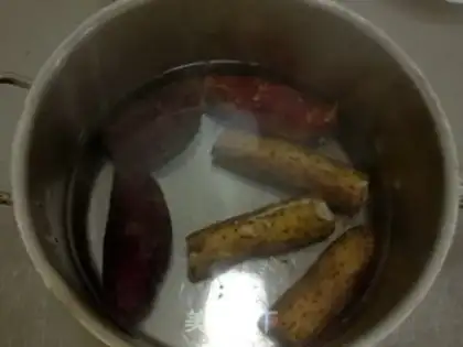 Make Double-coloured mashed potatoes step 0