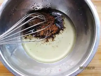Make Red sugar oatmeal step 1