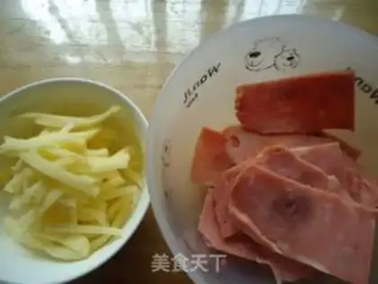 Make Bacon cheese and cheese step 2